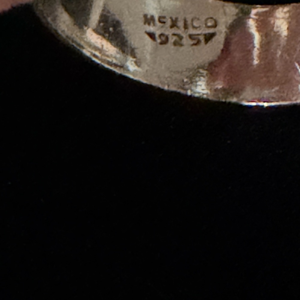 Classic Sterling, 1/4” thick, Silver Band for Men, size 12.5 - Picture 4 of 4